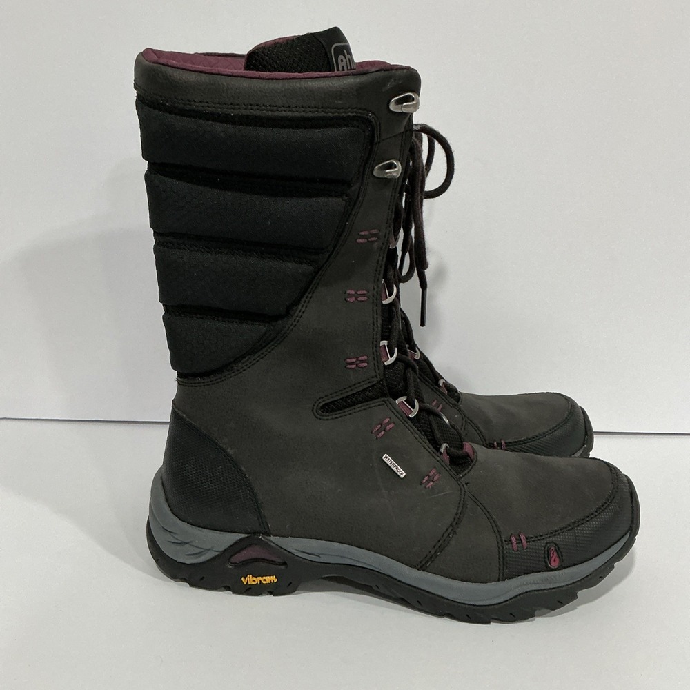 Ahnu Boots Women's Size 8 Northridge Tall Waterproof Winter Boots Zip Sides